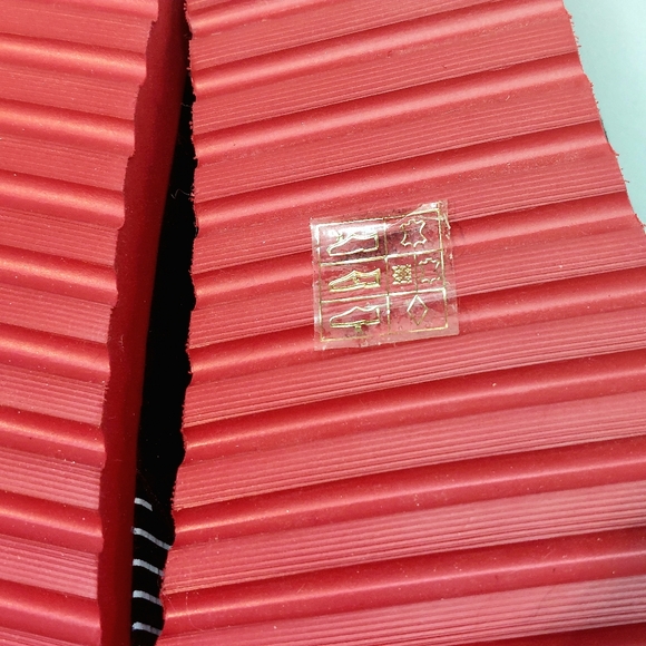 Daniele Ancarani black leather w red soles footbed sandals, EU41, NWT - Picture 11 of 13